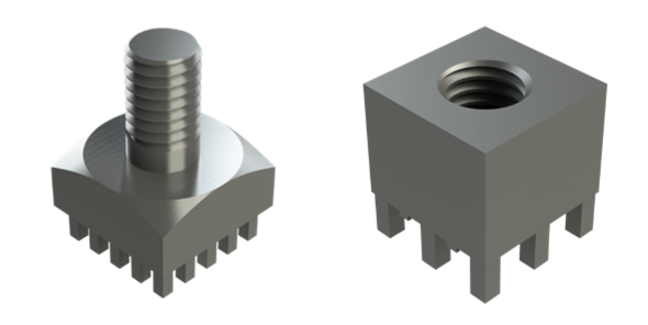 Product examples for connection method screwing Two product examples for the connection method screwing