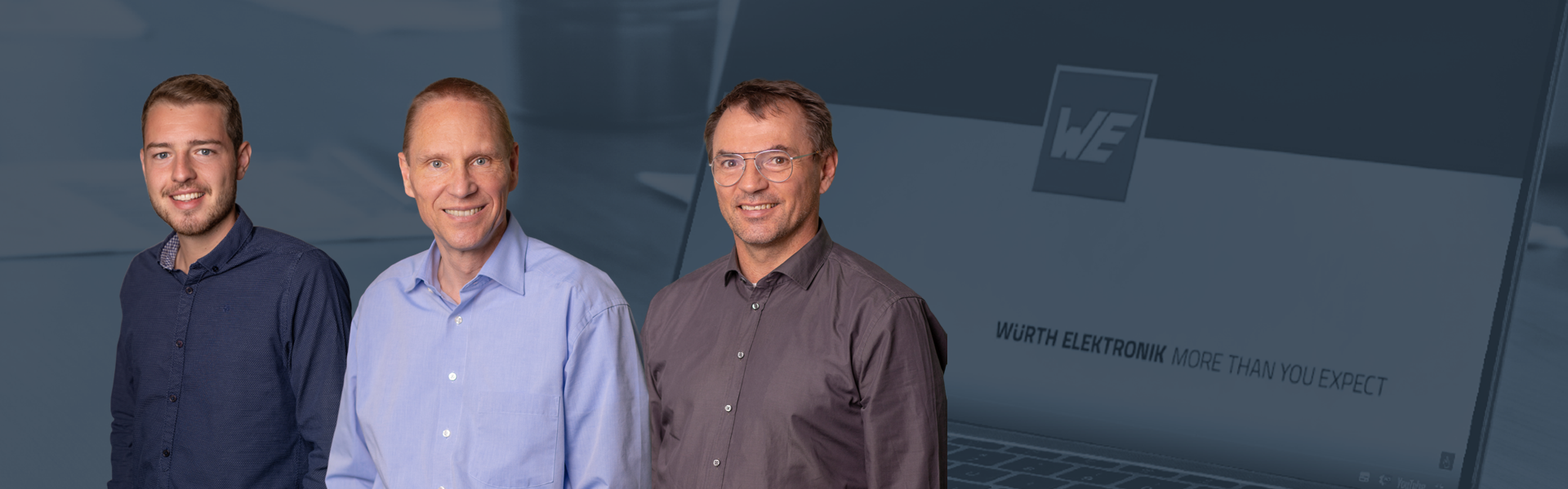 ICS Webinar EN: The lead-free must haves: LF PowerPlus 2.0 & LF PowerBasket WE ICS Powerelement Webinar "The lead-free must haves: LF PowerPlus 2.0 & LF PowerBasket" in English – promotional image with presenting experts in the left foreground, laptop with company logo in a dark blue background